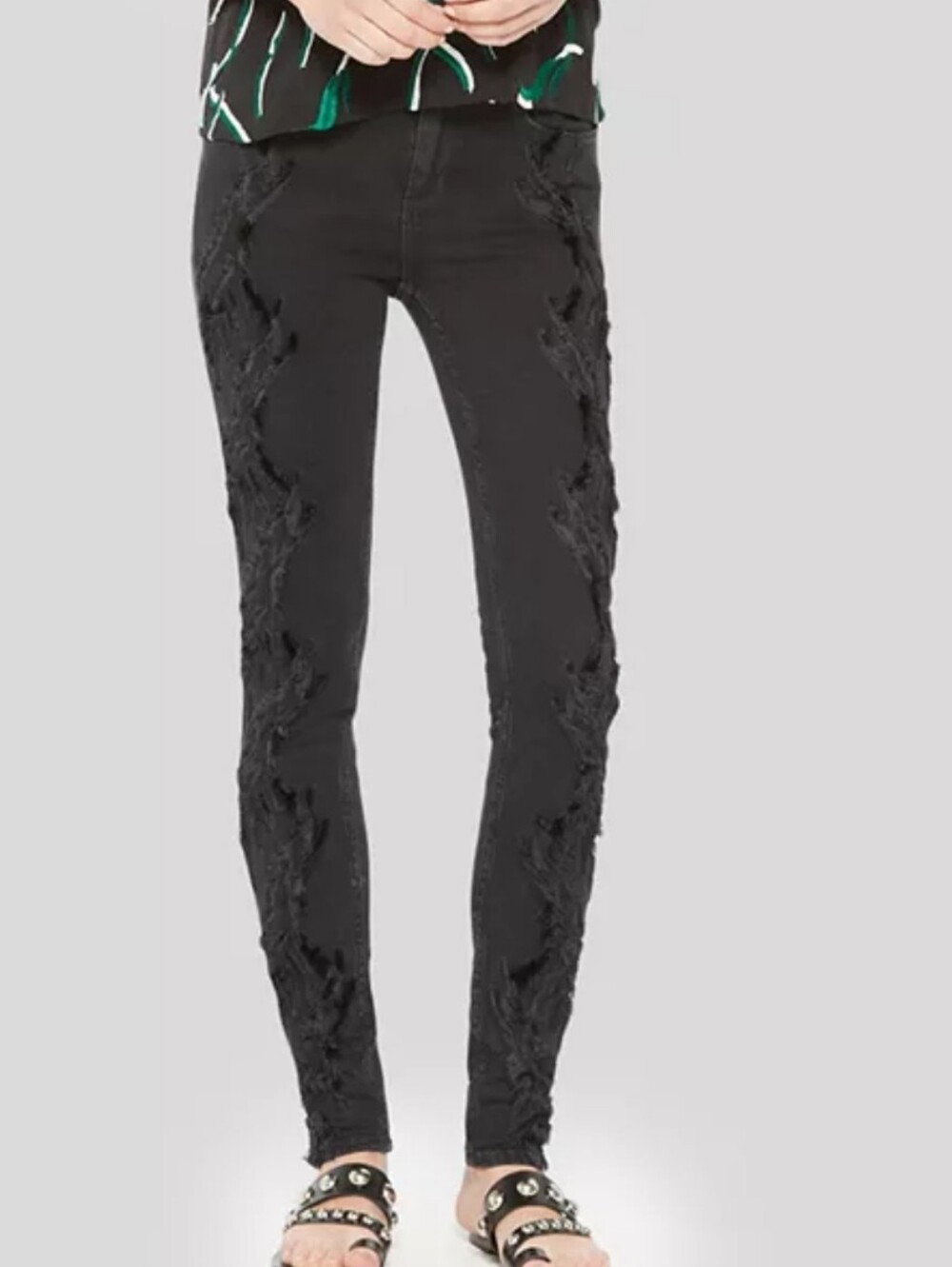Sandro PADMA EMBROIDERED Skinny Jeans